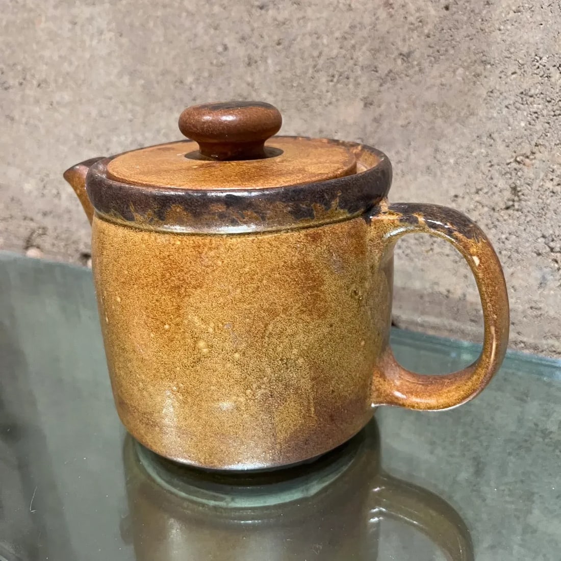 1970s McCoy Art Pottery Canyon Mesa Glazed Tea Pot - 5
