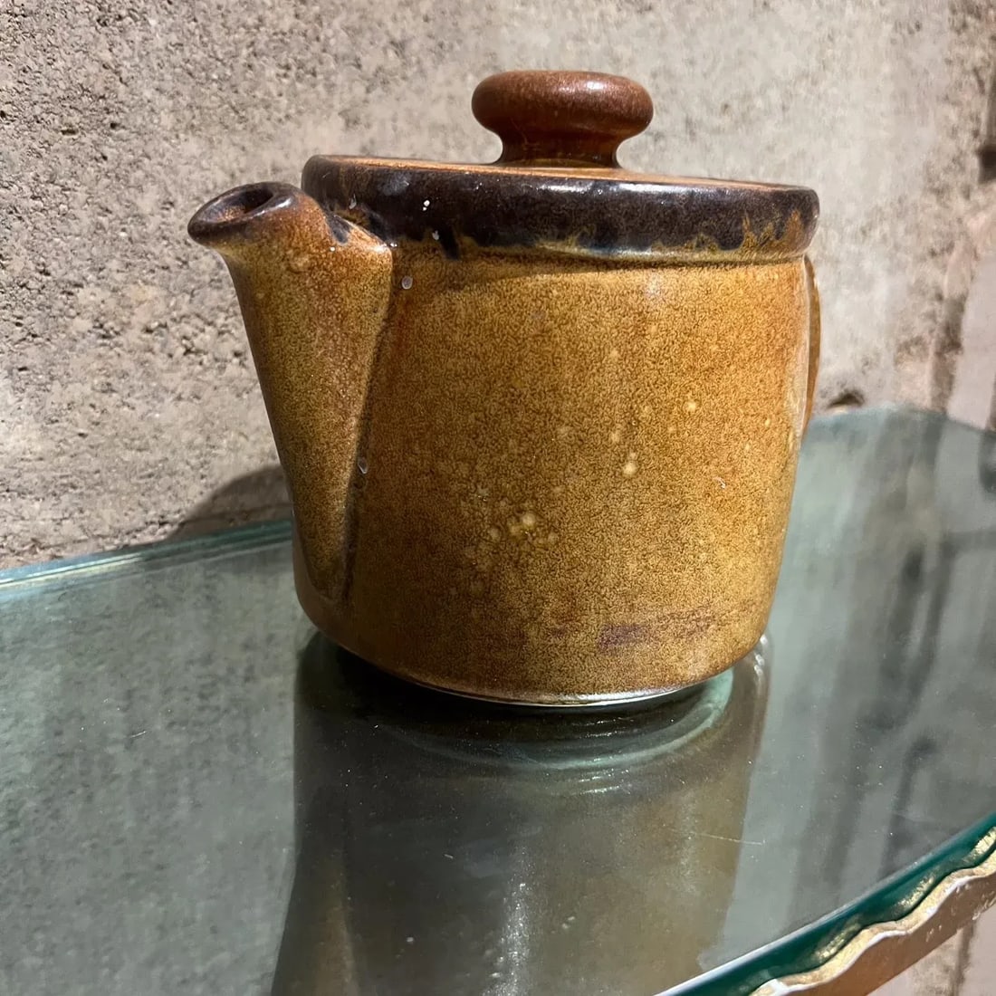 1970s McCoy Art Pottery Canyon Mesa Glazed Tea Pot - 6