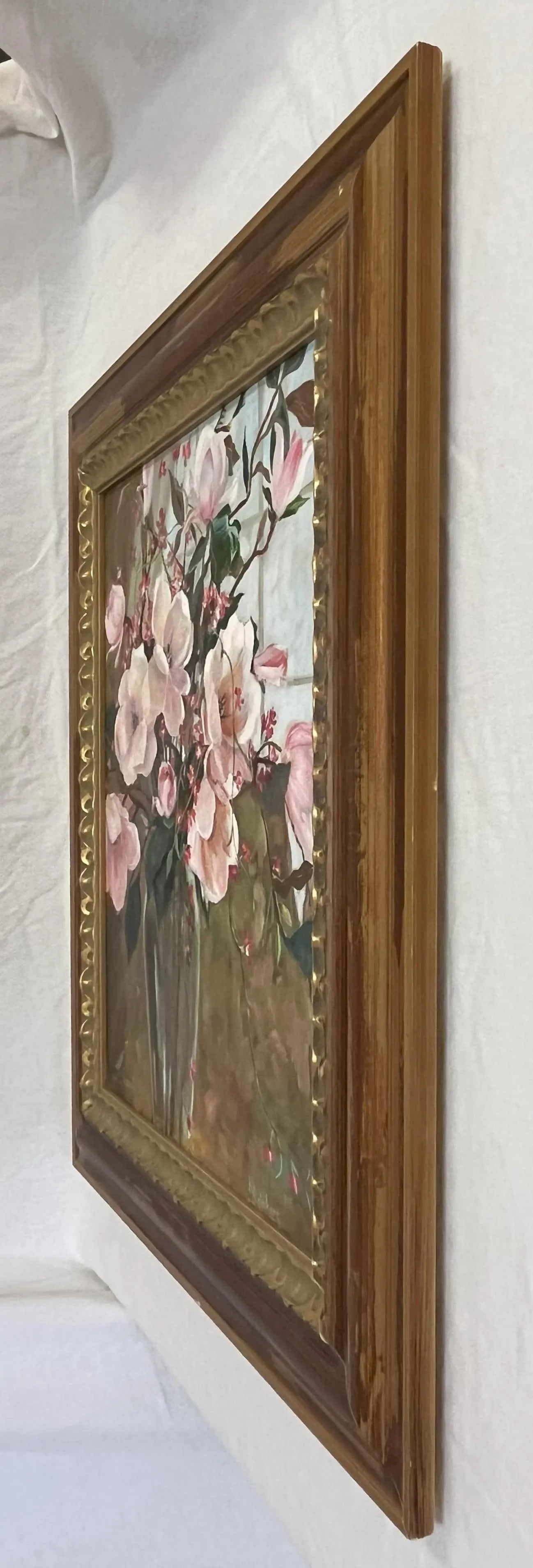 Signed Original Oil Painting by Karen Reinhart (American, 1938-2023) Titled 'Spring Flowers' - 10