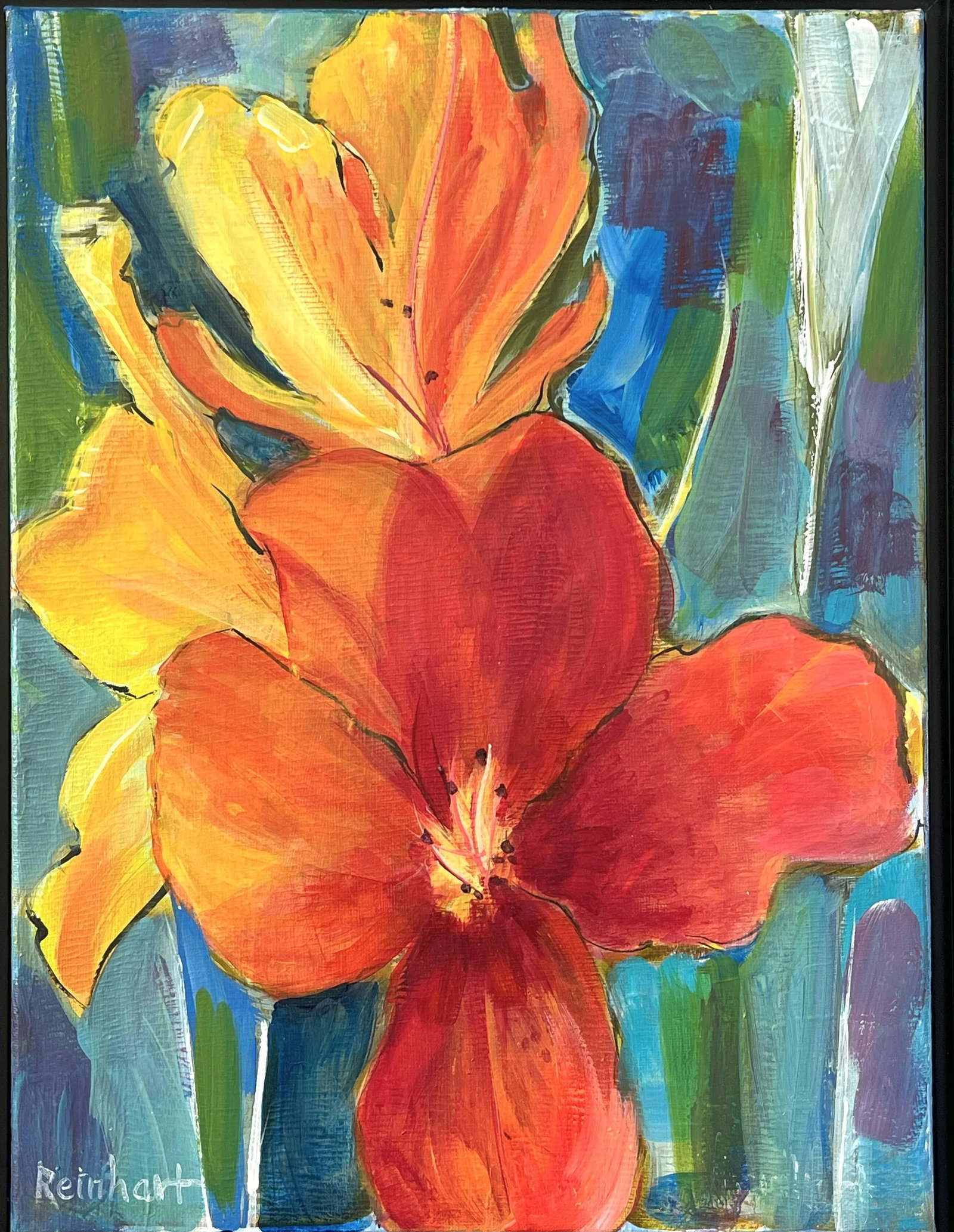 Signed Original Painting by Karen Reinhart (American, 1938-2023) - 3