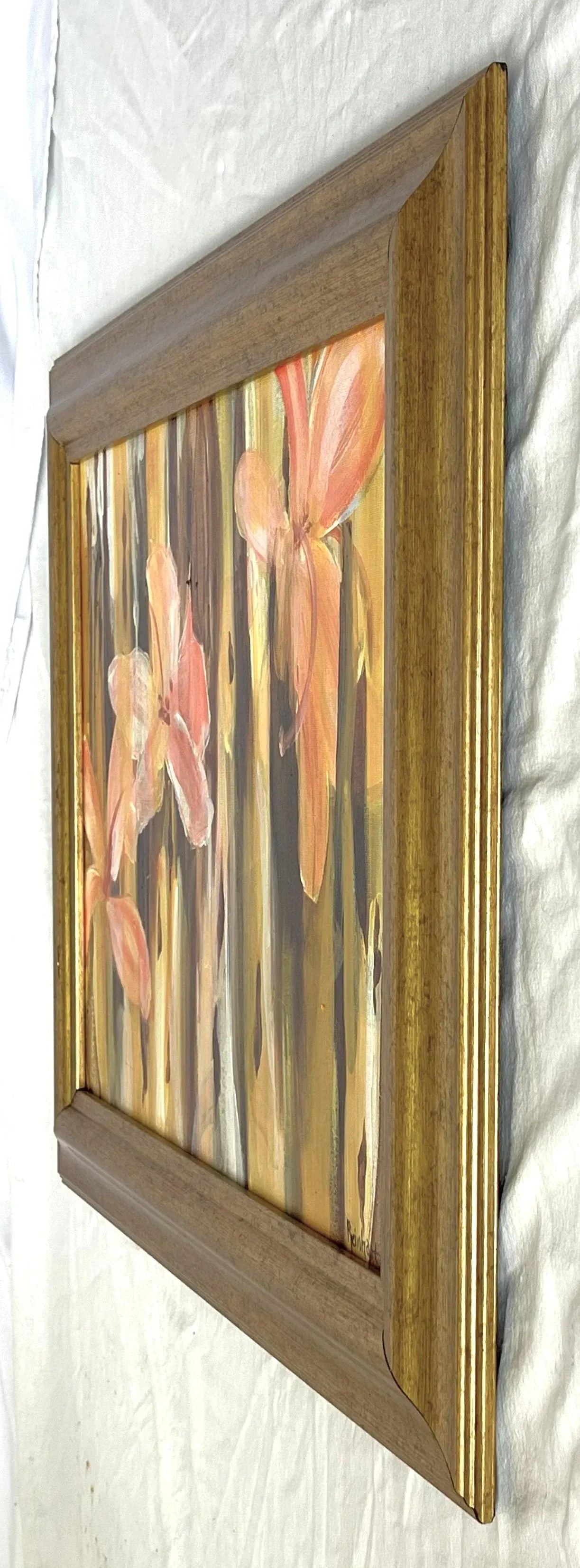 Signed Original Painting by Karen Reinhart (American, 1938-2023) Titled 'Flower Power' - 9