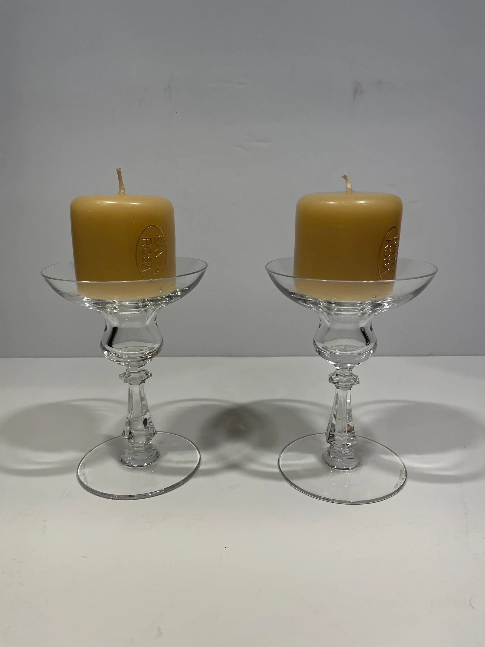 Pair of Val Saint-Lambert Crystal Candlesticks for Tiffany and Co. - 3