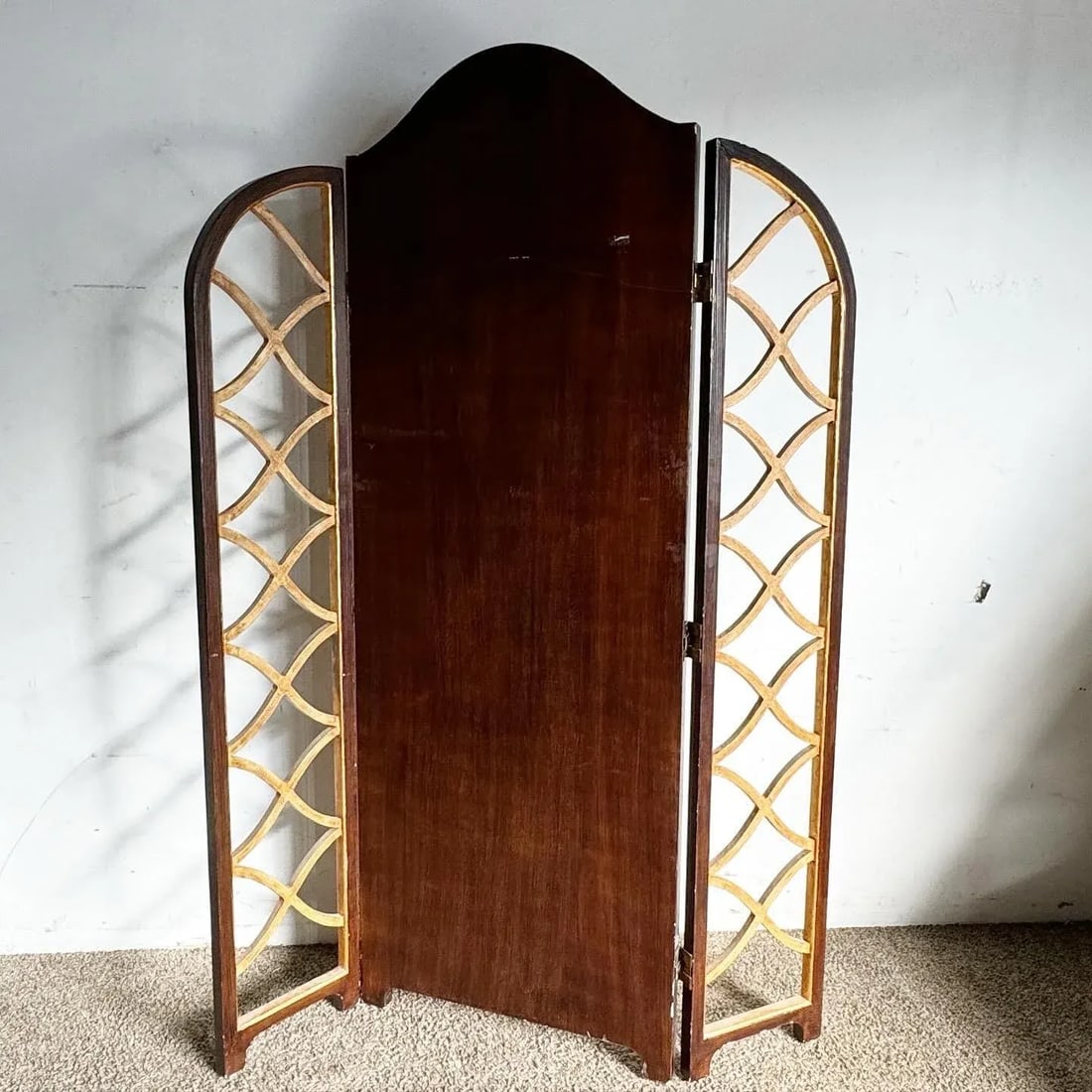 Regency Hand Painted Elephants and Gold Room Divider/Screen - 9