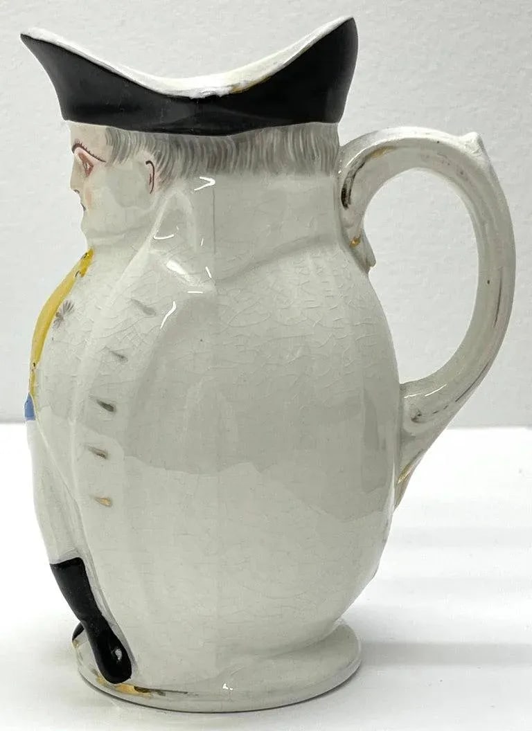 Late 19th Century President William McKinley as Napoleon ' Small' Toby Mug, by Morris & Willmore - 10