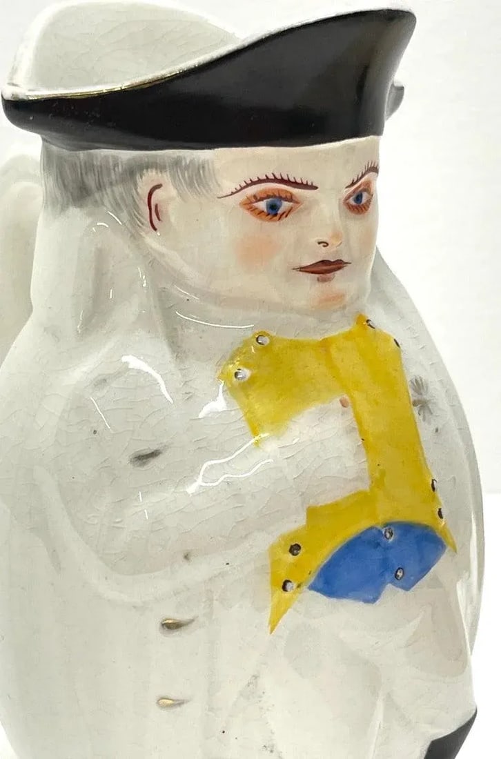 Late 19th Century President William McKinley as Napoleon ' Small' Toby Mug, by Morris & Willmore - 11