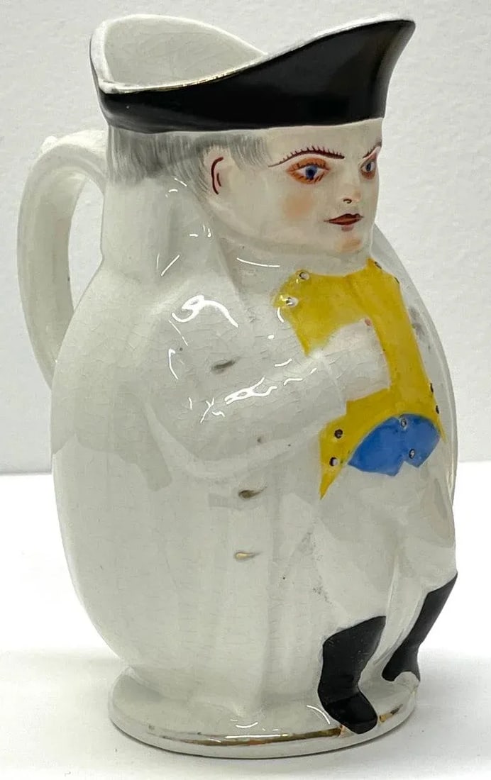 Late 19th Century President William McKinley as Napoleon ' Small' Toby Mug, by Morris & Willmore - 12