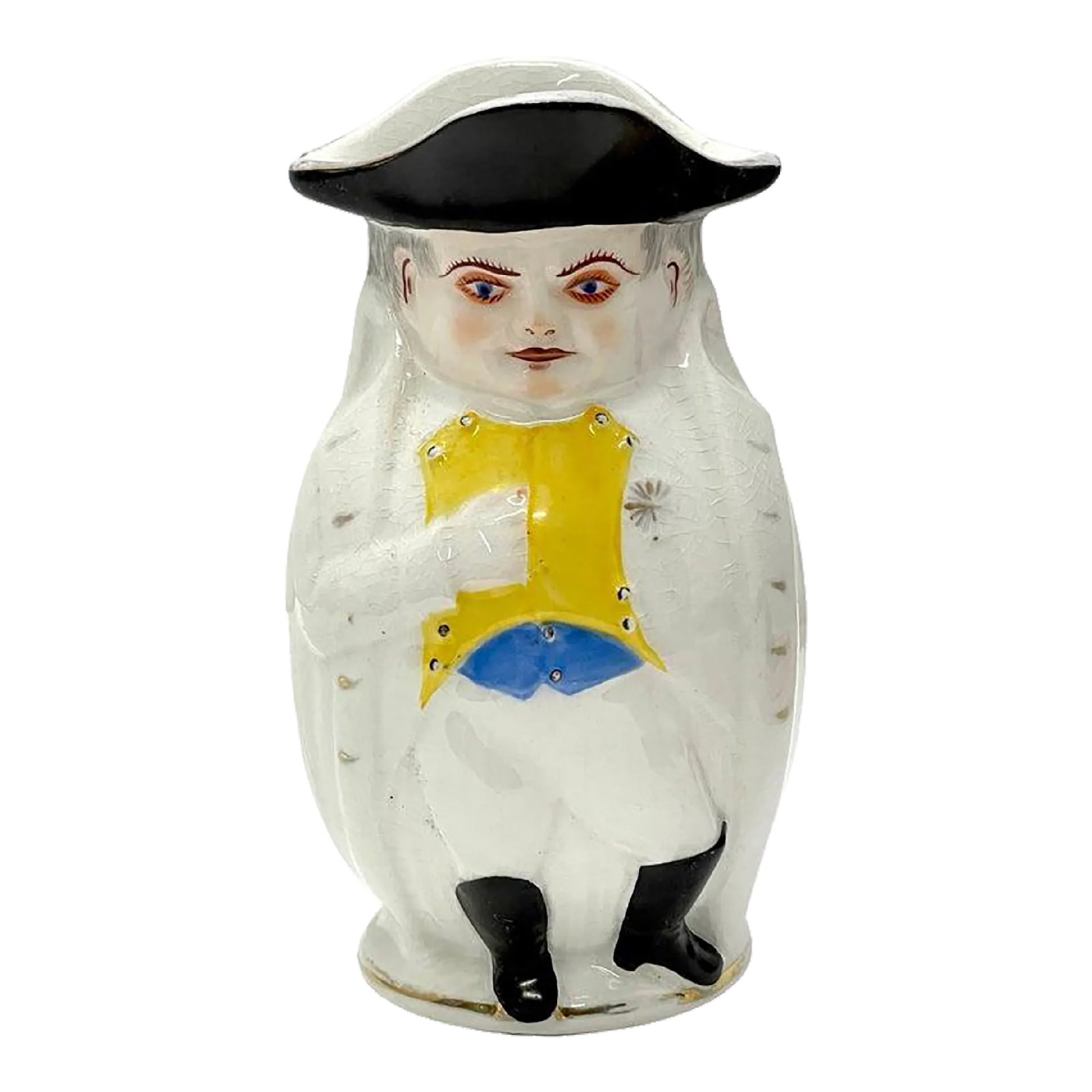 Late 19th Century President William McKinley as Napoleon ' Small' Toby Mug, by Morris & Willmore: President William McKinley as Napoleon ' Small' Toby Mug, by Morris & Willmore Made by Columbian Art Pottery / Morris and Willmore of Trenton, New Jersey This model was made in sizes from 4.5-inches