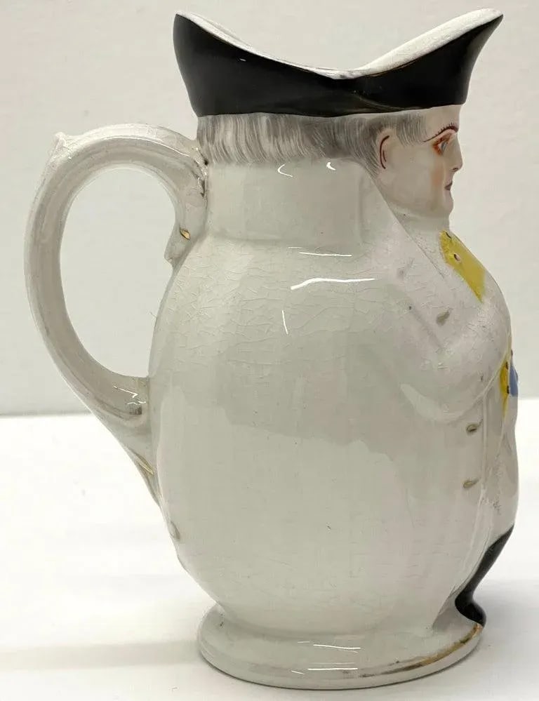 Late 19th Century President William McKinley as Napoleon ' Small' Toby Mug, by Morris & Willmore - 3