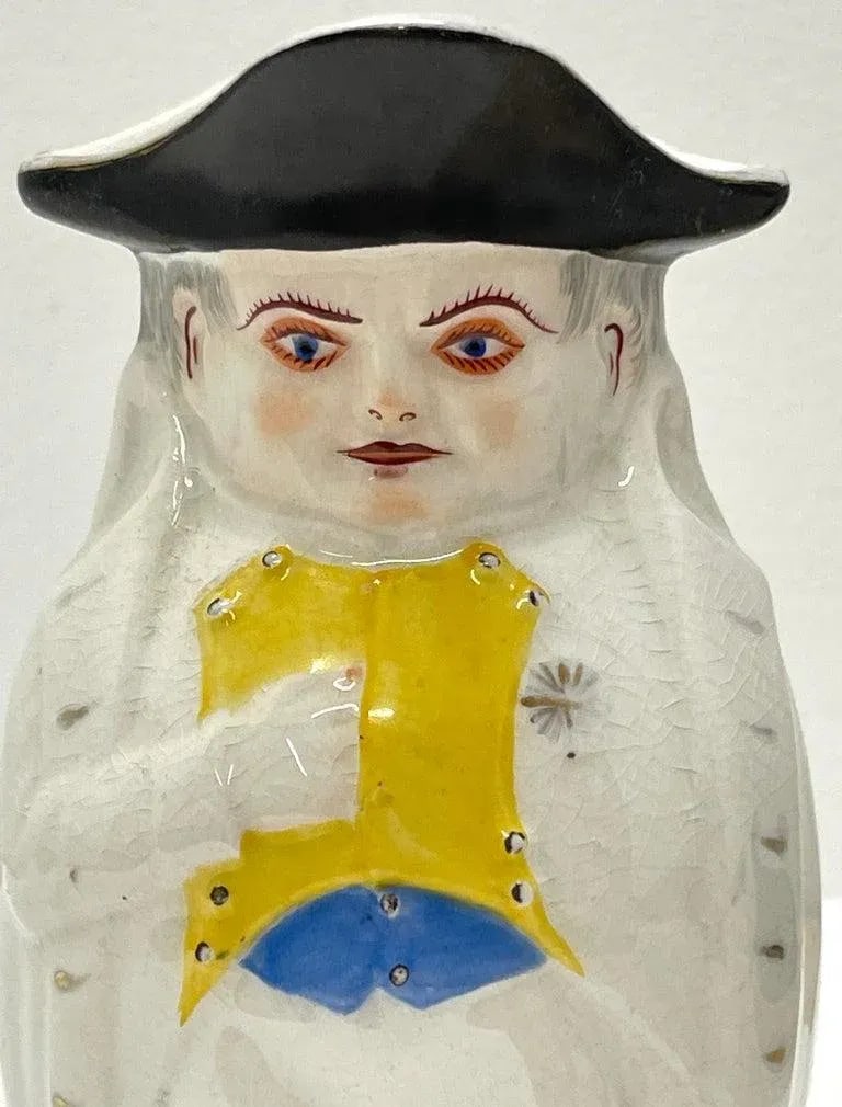Late 19th Century President William McKinley as Napoleon ' Small' Toby Mug, by Morris & Willmore - 5