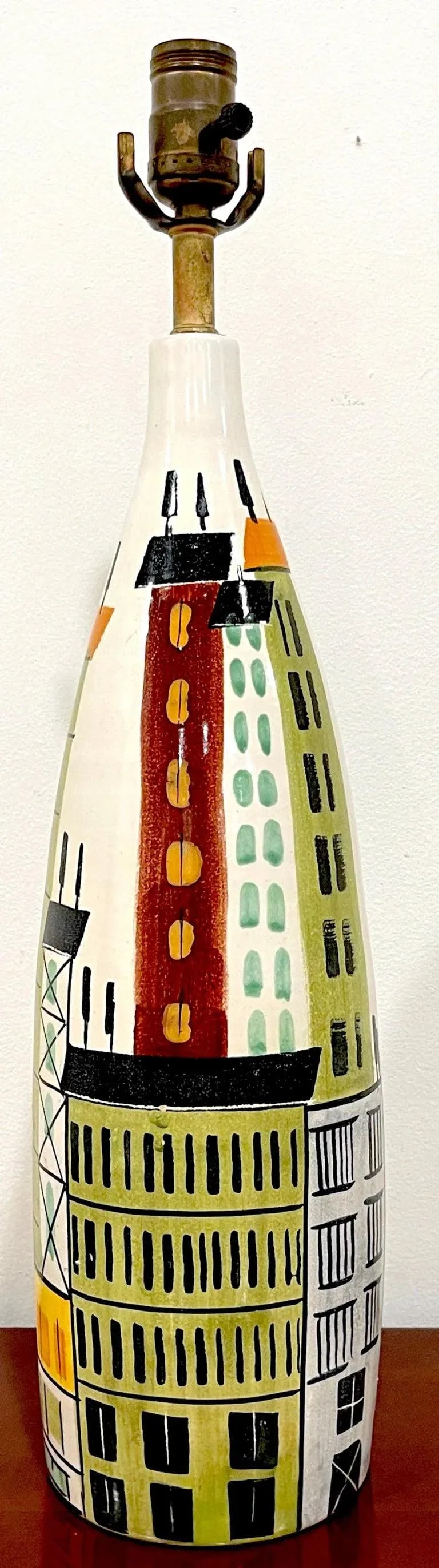 Bitossi, for Raymor 'Cityscape' Lamp, Italy, C. 1960s - 5