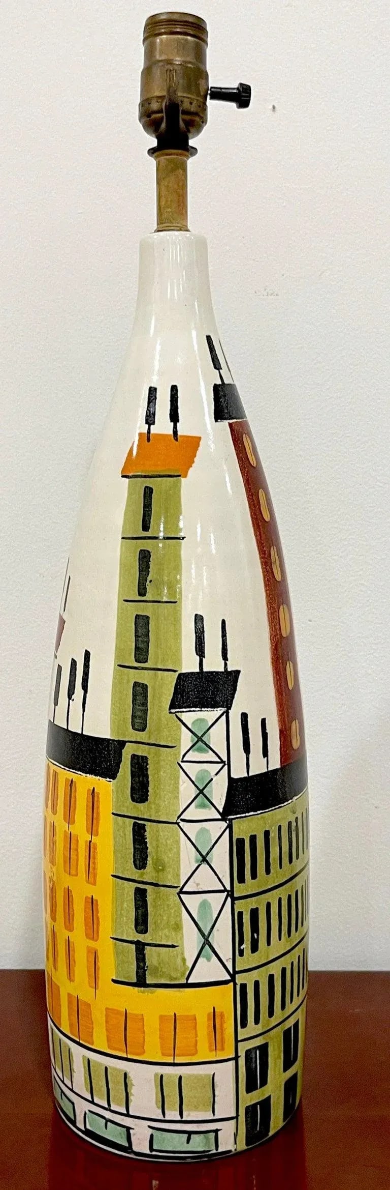 Bitossi, for Raymor 'Cityscape' Lamp, Italy, C. 1960s - 7
