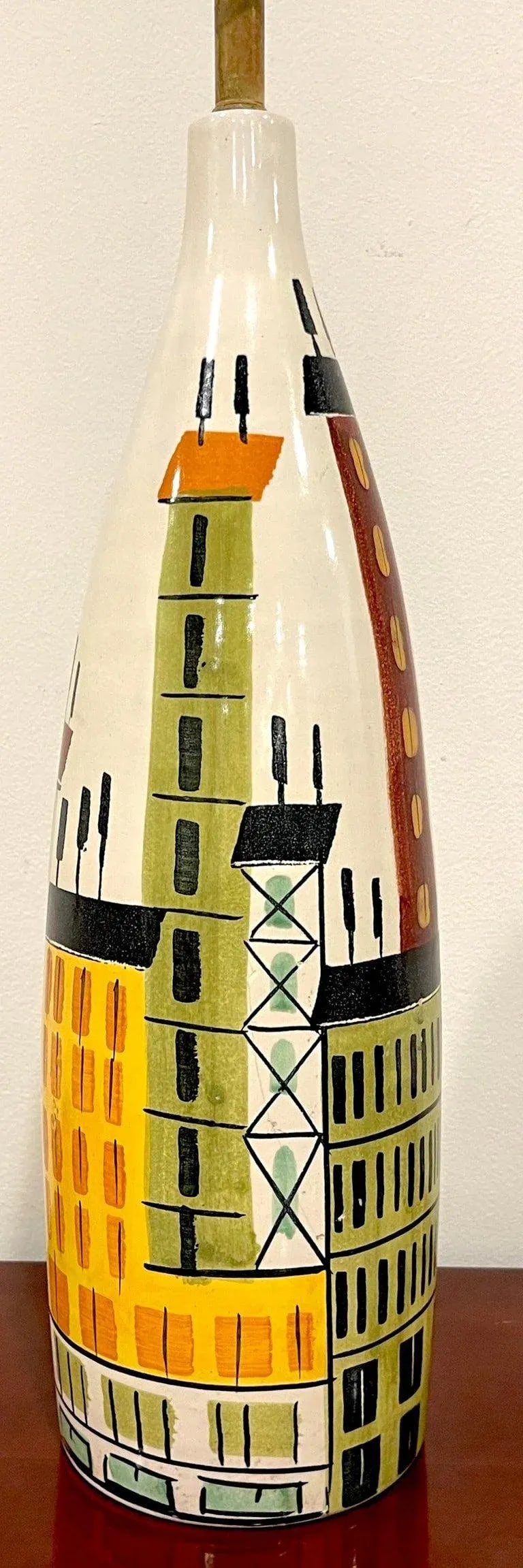 Bitossi, for Raymor 'Cityscape' Lamp, Italy, C. 1960s - 8