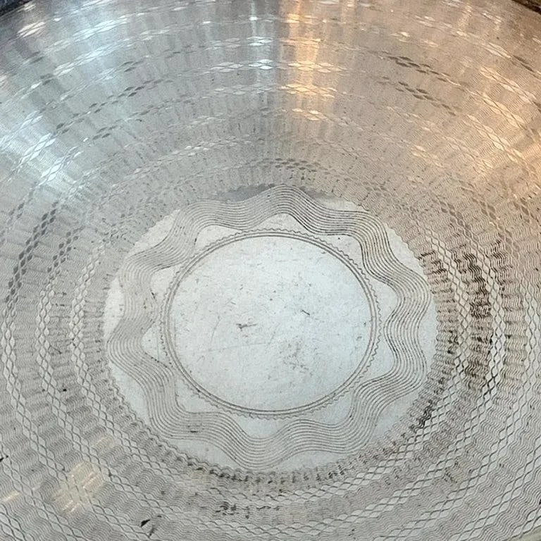 Late 19th Century English Silver Plated Putti Motif Large Wine Coaster, Elkington - 7