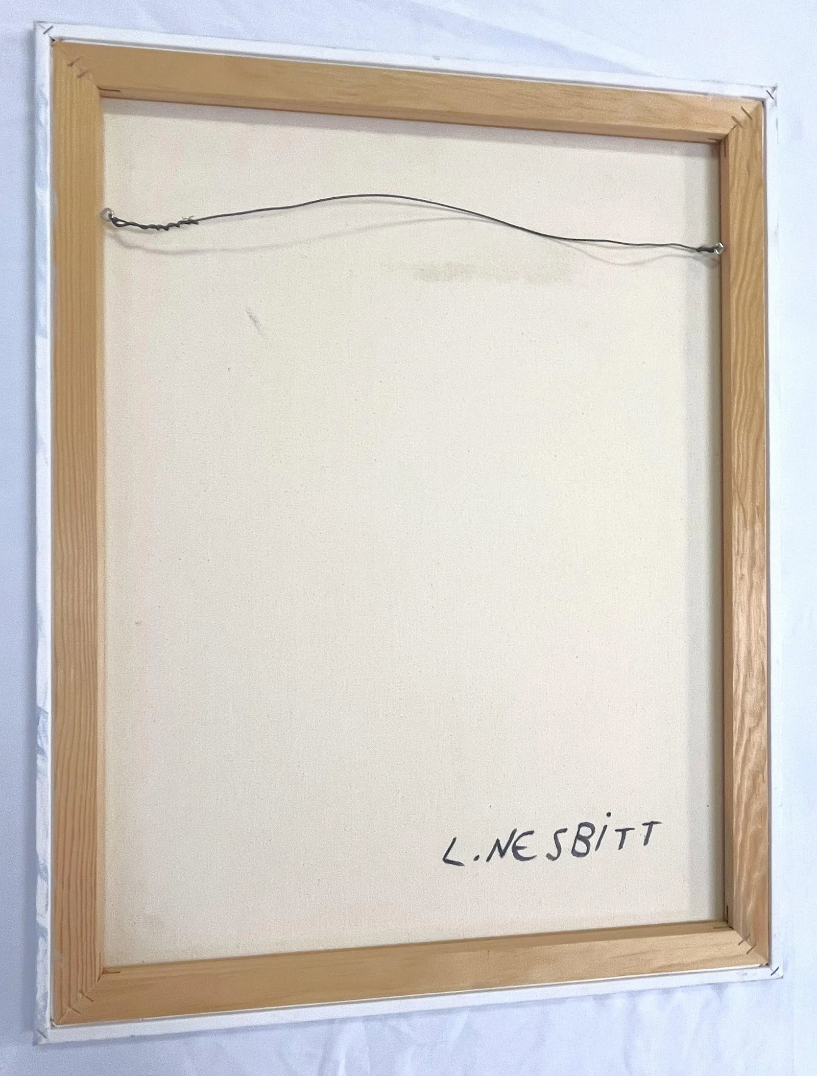 Original Oil Painting on Canvas Lowell Nesbitt Style Signed 'Blake' - 11