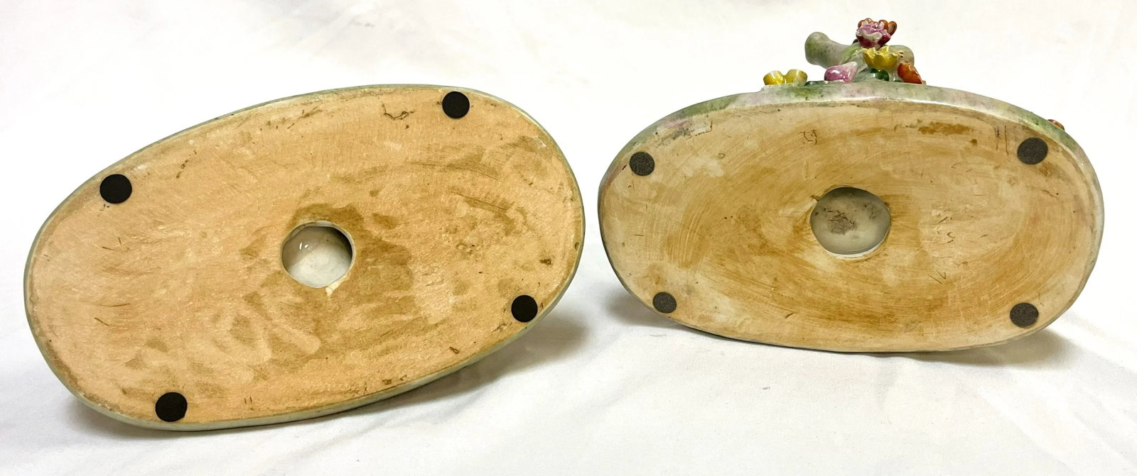 Vintage Art Nouveau Staffordshire Style Porcelain Leopard Figures- a Pair - 10