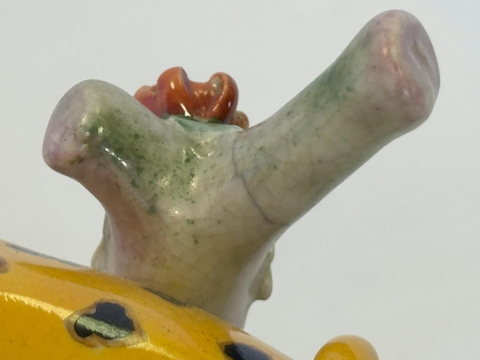Vintage Art Nouveau Staffordshire Style Porcelain Leopard Figures- a Pair - 12