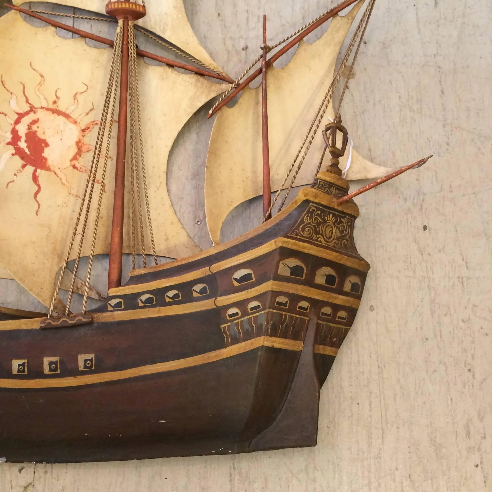 Mottahedeh Iron Nautical Ship Wall Sculpture - 2