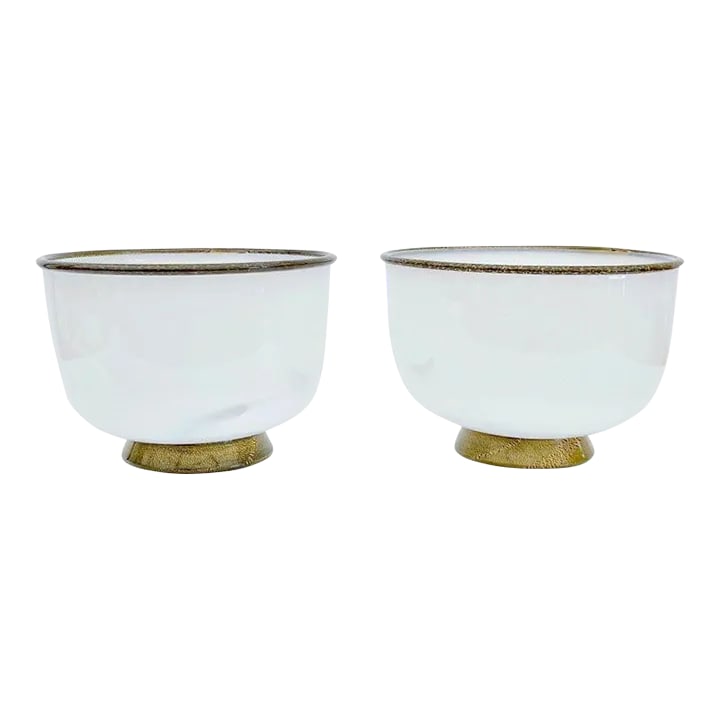 Late 20th Century Signed Barovier & Toso Murano 'Primavera' Bowls - a Pair: Pair Signed Barovier & Toso Murano 'Primavera' Bowls* Primavera Murano glass designed by Ercole Barovier and produced by Barovier & Toso, 1980s Each one signed Barovier & Toso Murano A splendid pair