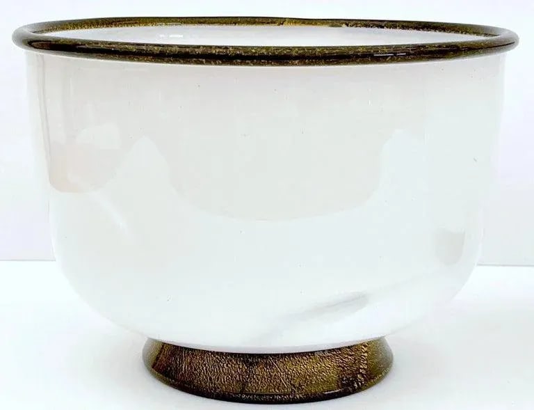 Late 20th Century Signed Barovier & Toso Murano 'Primavera' Bowls - a Pair - 3