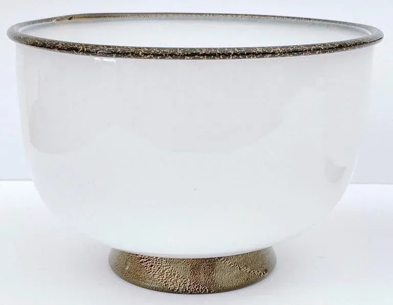 Late 20th Century Signed Barovier & Toso Murano 'Primavera' Bowls - a Pair - 5