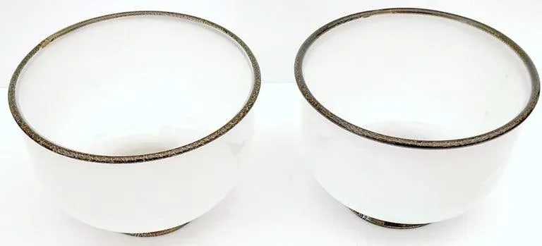 Late 20th Century Signed Barovier & Toso Murano 'Primavera' Bowls - a Pair - 6