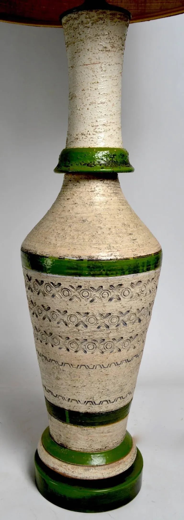 Raymor Bistosi Sgraffito Pottery Lamp - 6