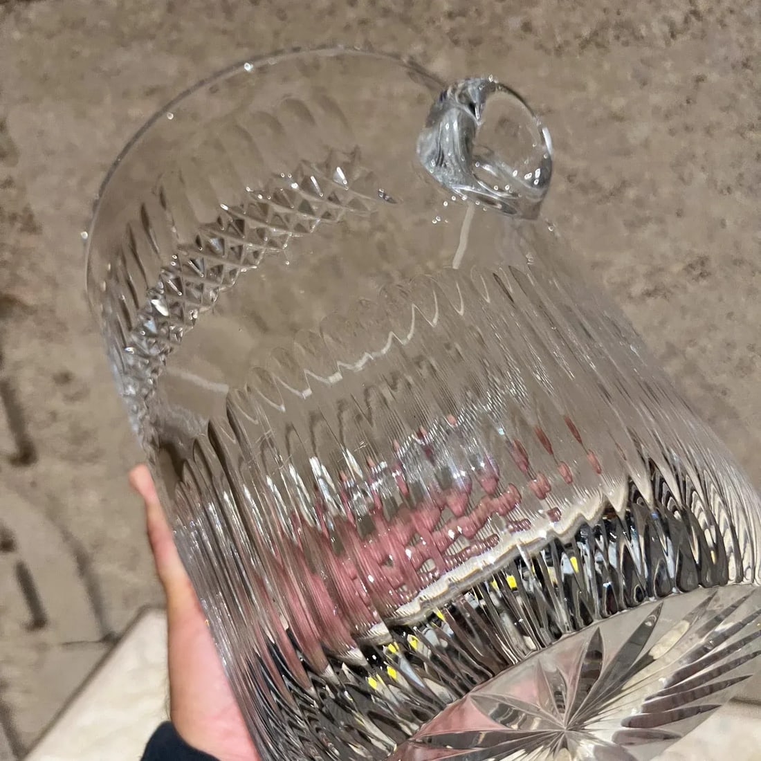 1960s French Cut Crystal Champagne Ice Bucket Baccarat - 10