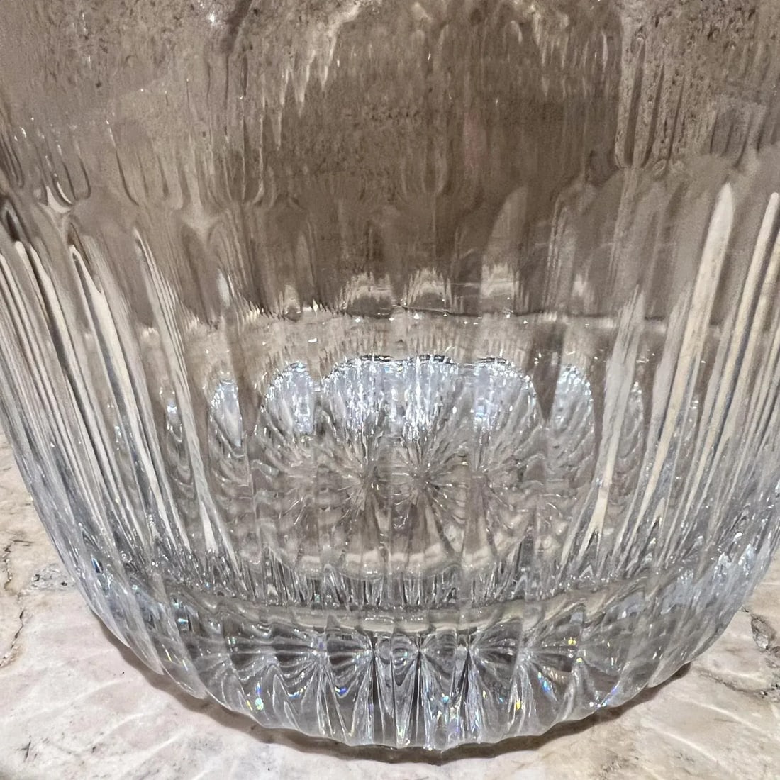 1960s French Cut Crystal Champagne Ice Bucket Baccarat - 2