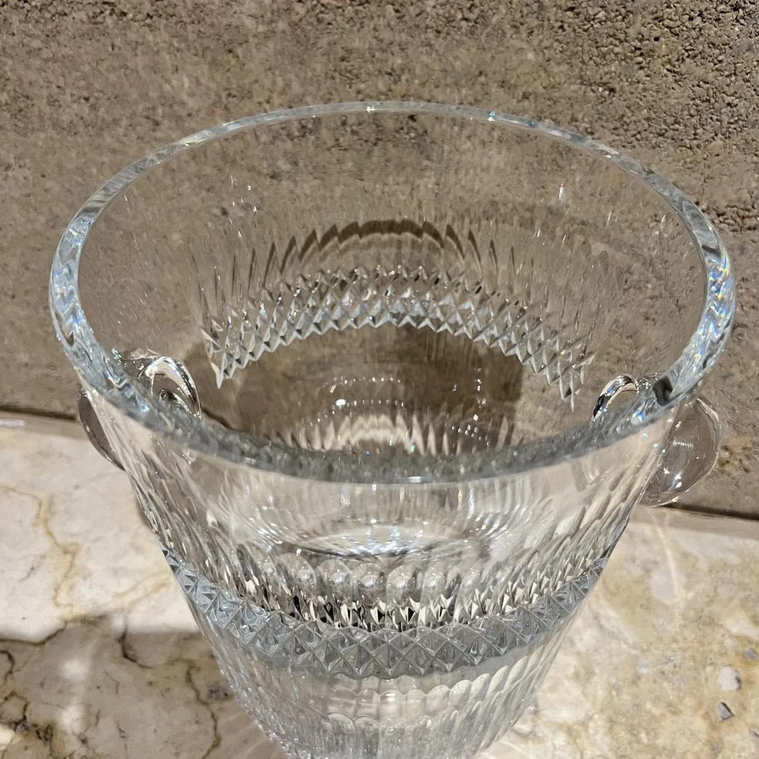 1960s French Cut Crystal Champagne Ice Bucket Baccarat - 3