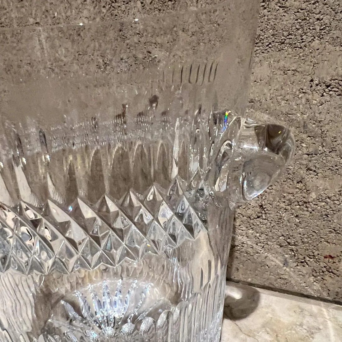 1960s French Cut Crystal Champagne Ice Bucket Baccarat - 4