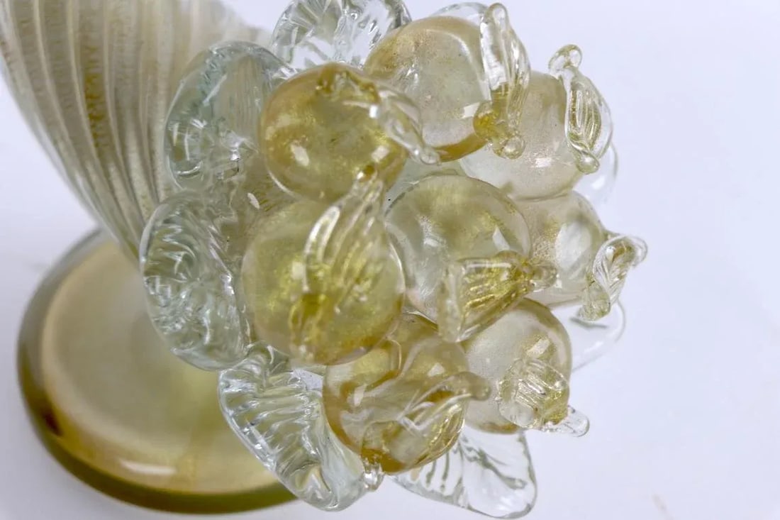 Murano Glass Cornucopia by Barovier and Toso - a Pair - 4