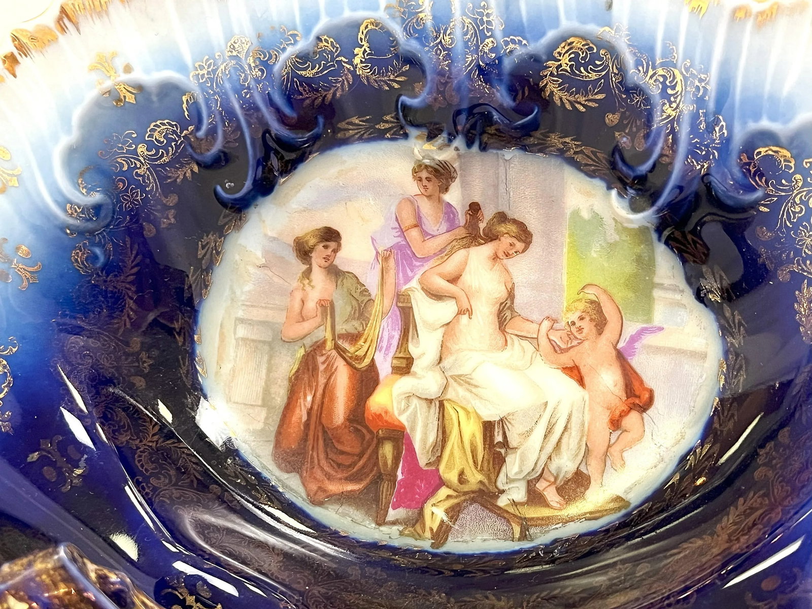 Antique Victoria Carlsbad Porcelain Separated Serving Dish With Handle Made in Austria - 7