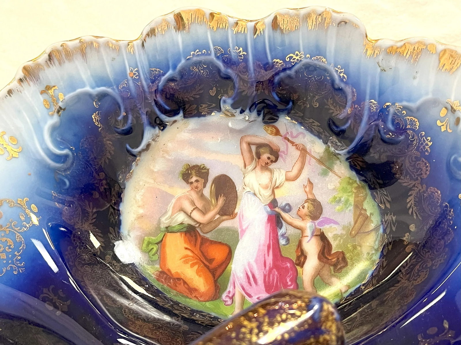 Antique Victoria Carlsbad Porcelain Separated Serving Dish With Handle Made in Austria - 9