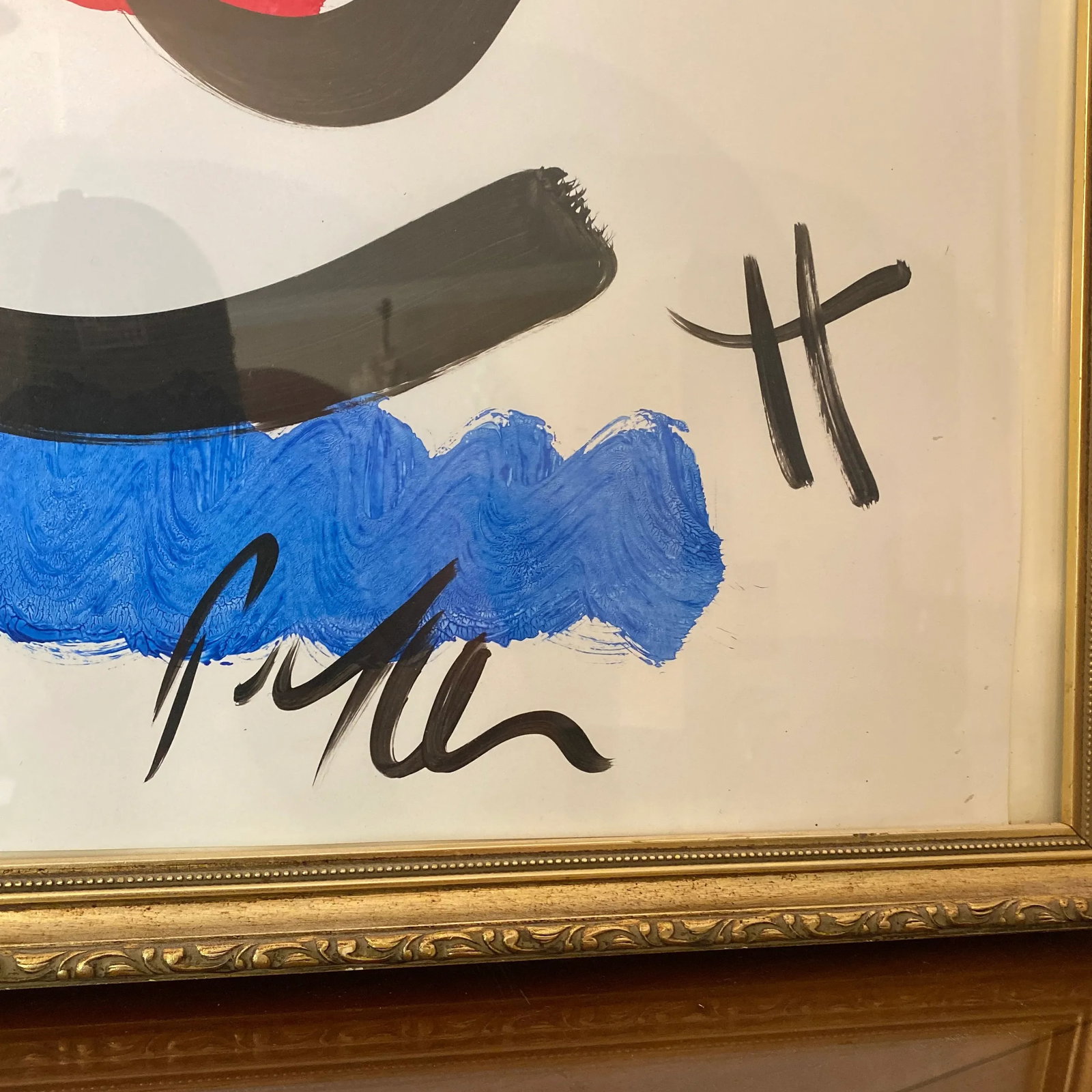 1970s Original Peter Keil Miro Style Abstract Framed Painting - 4