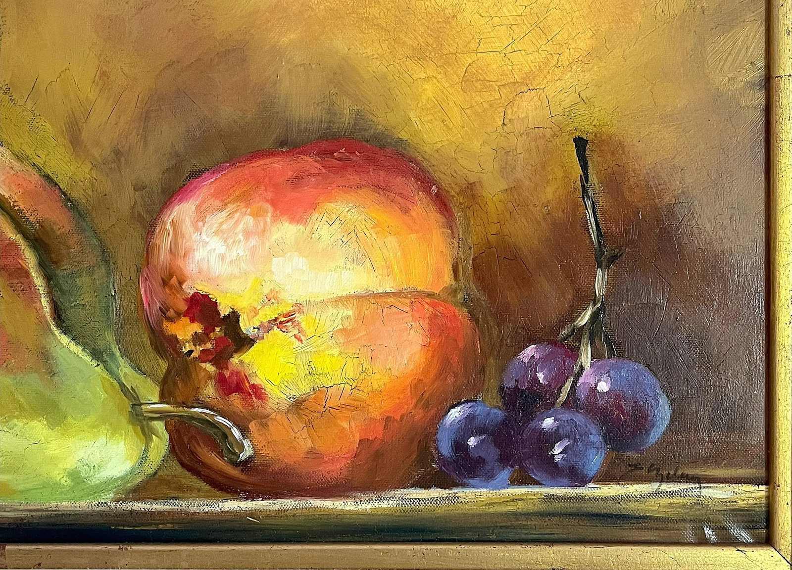 Original Signed and Framed Still Life Oil Painting on Canvas - 9