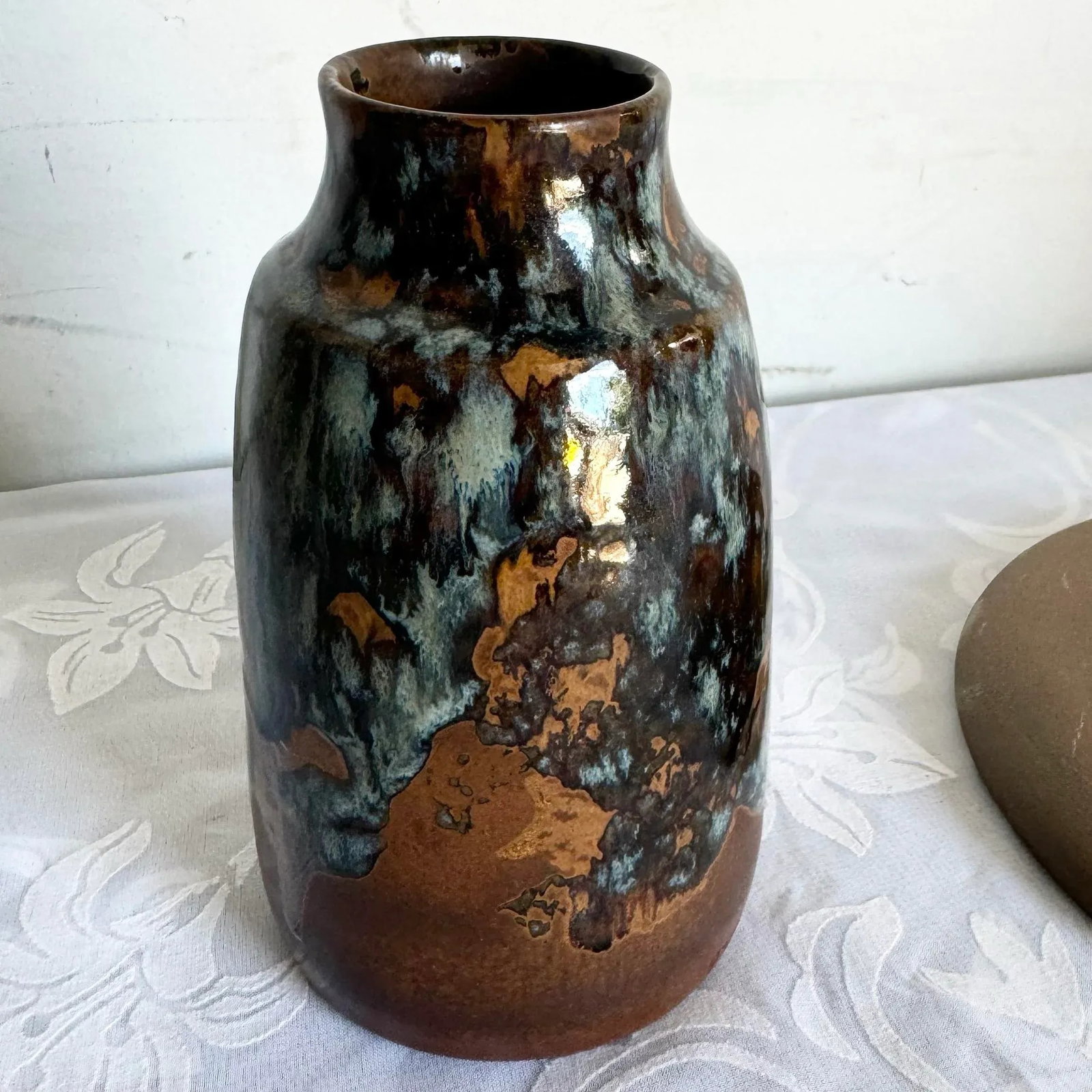 Vintage Ash Tray and Vase by Pottery Craft - 2 Pieces - 8