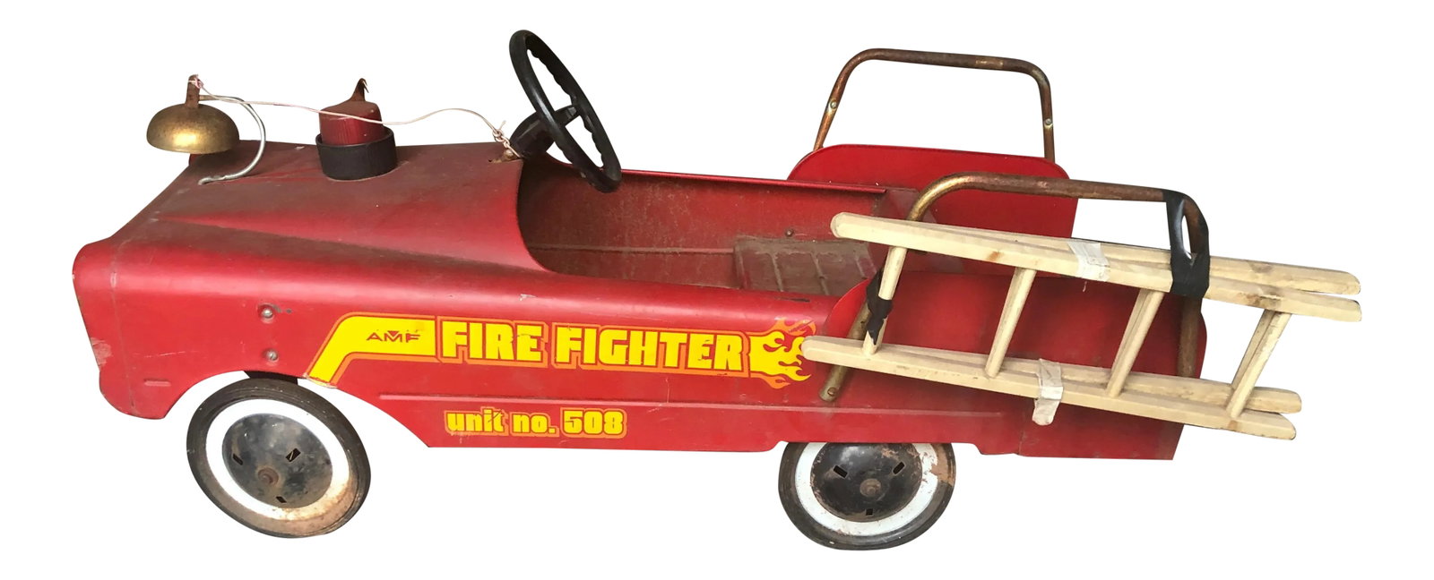 Vintage Fire Engine Toy Pedal Car With Ladders (1 of 8)