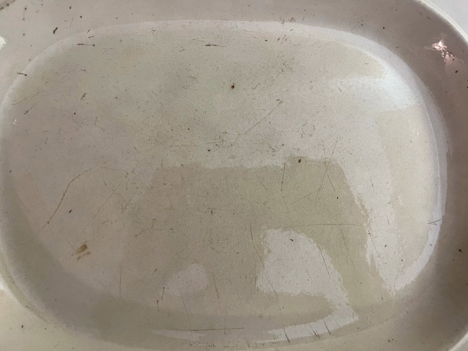 Antique Pearlware Blue Feather Edge Platter, Circa 1820's - 9
