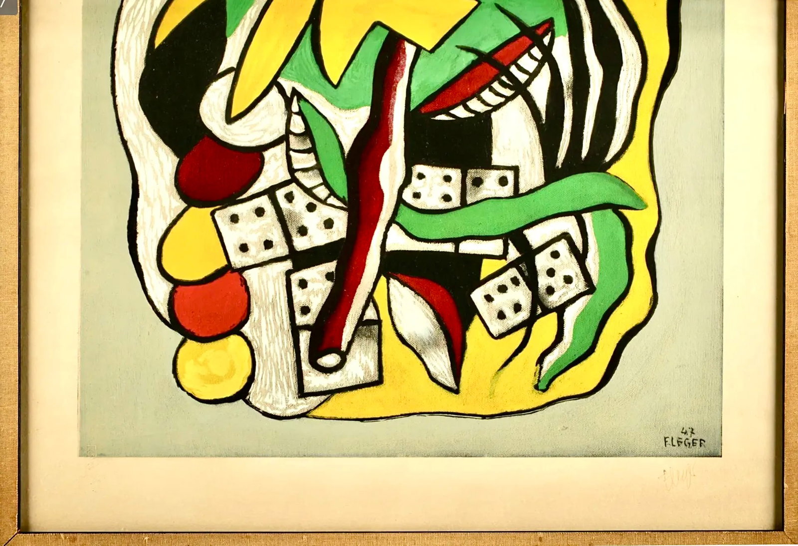Fernand Leger Composition Aux Dominos Lithograph - 3