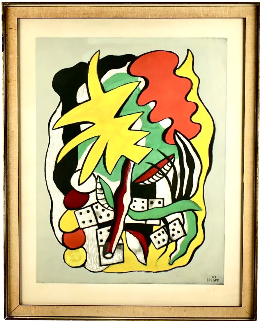 Fernand Leger Composition Aux Dominos Lithograph - 7