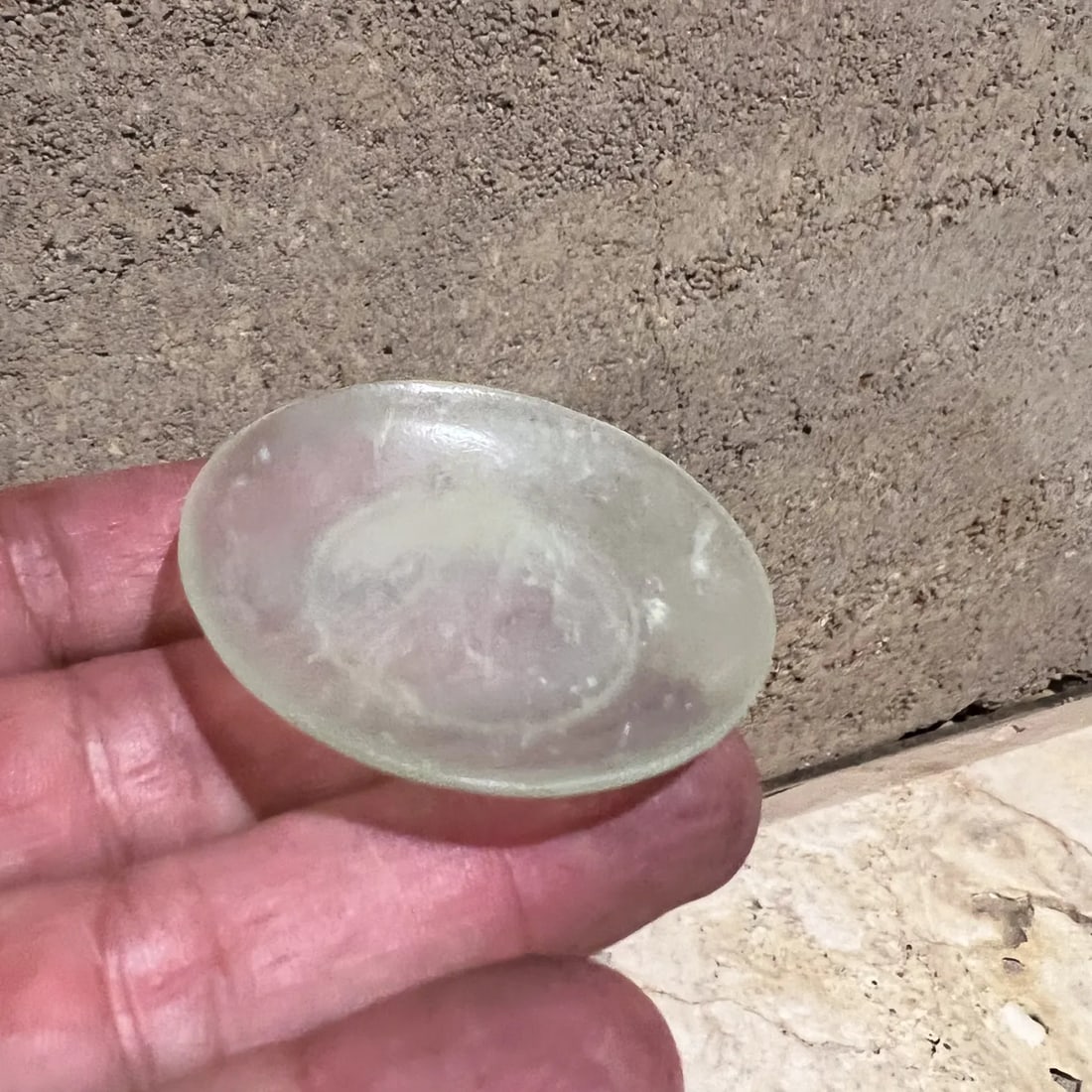 Fine Antique Chinese Qing Dynasty Carved Jade Petite Saucer Plate Set of Two - 6