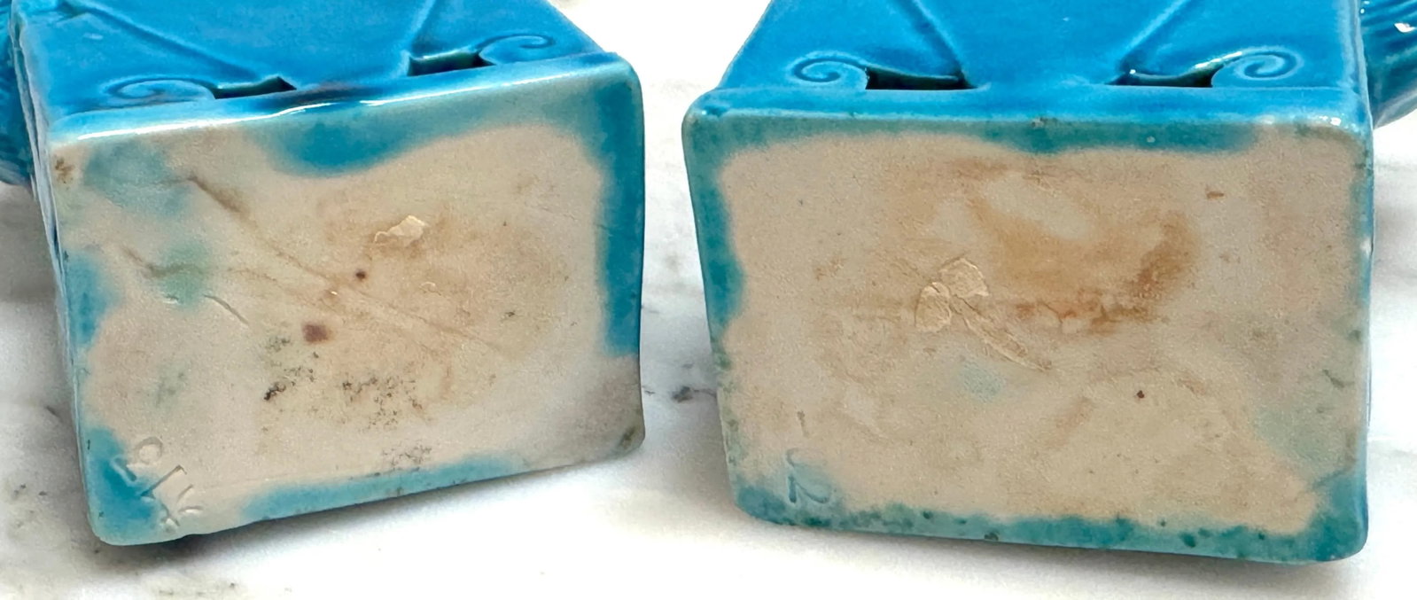 Turquoise Chinese Export Foo Dogs - Set of 4 - 7