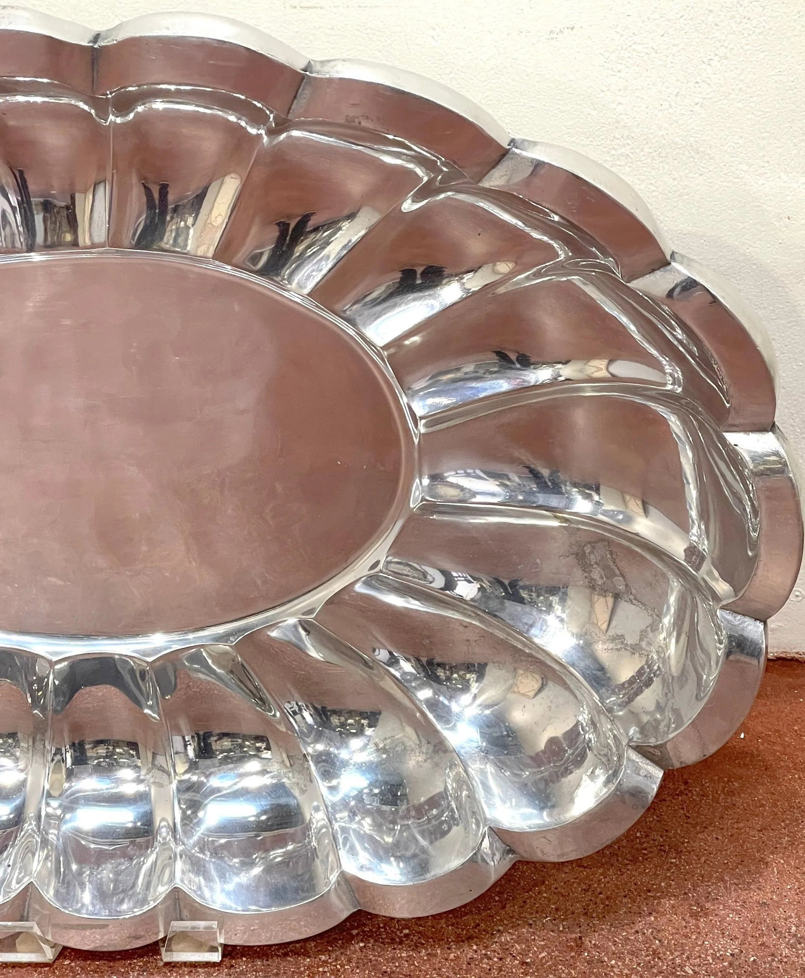 Monumental Arthur Court Neoclassical / Southwest Style Oval Salvers/Trays - a Pair - 2