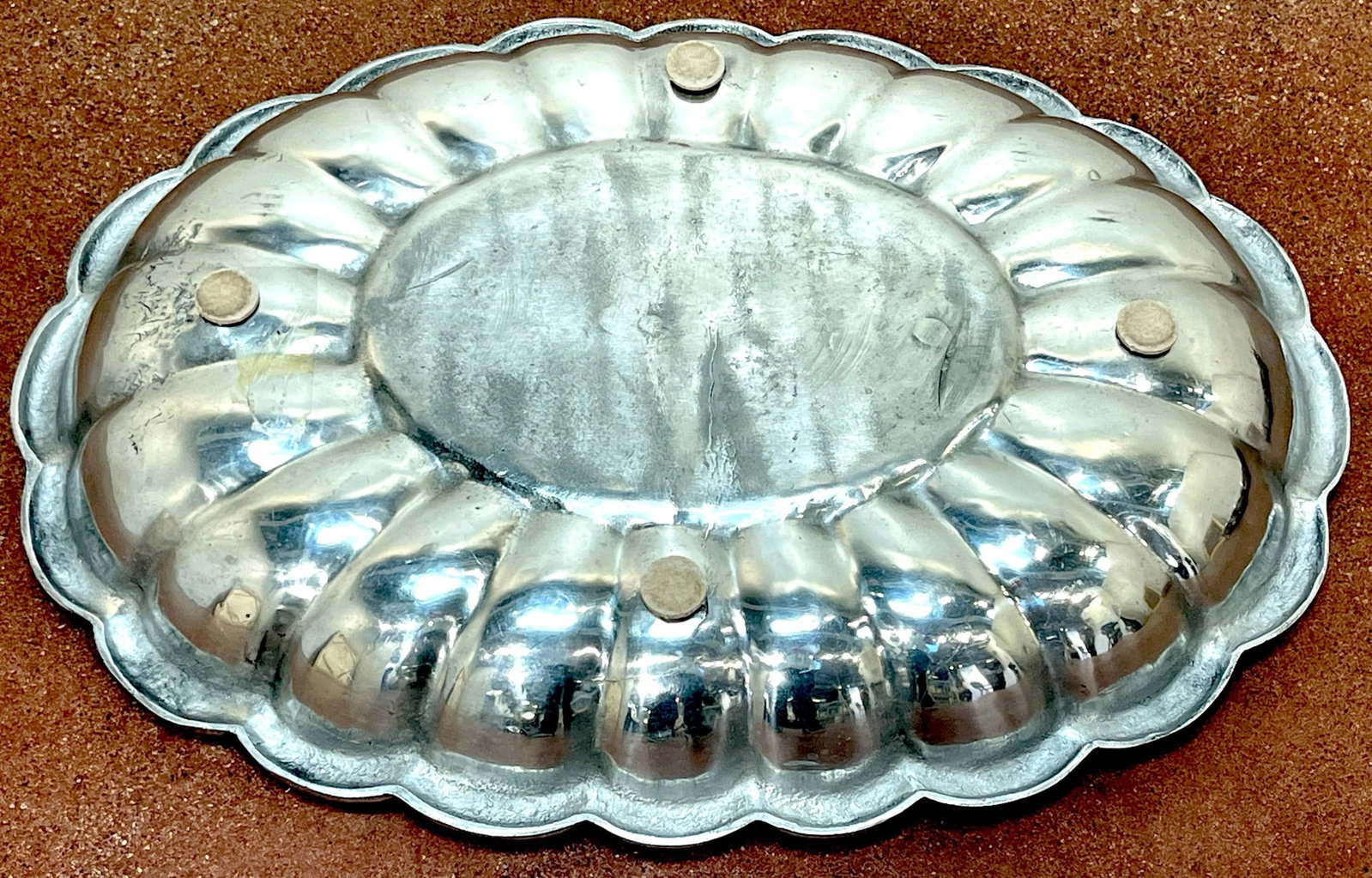 Monumental Arthur Court Neoclassical / Southwest Style Oval Salvers/Trays - a Pair - 4