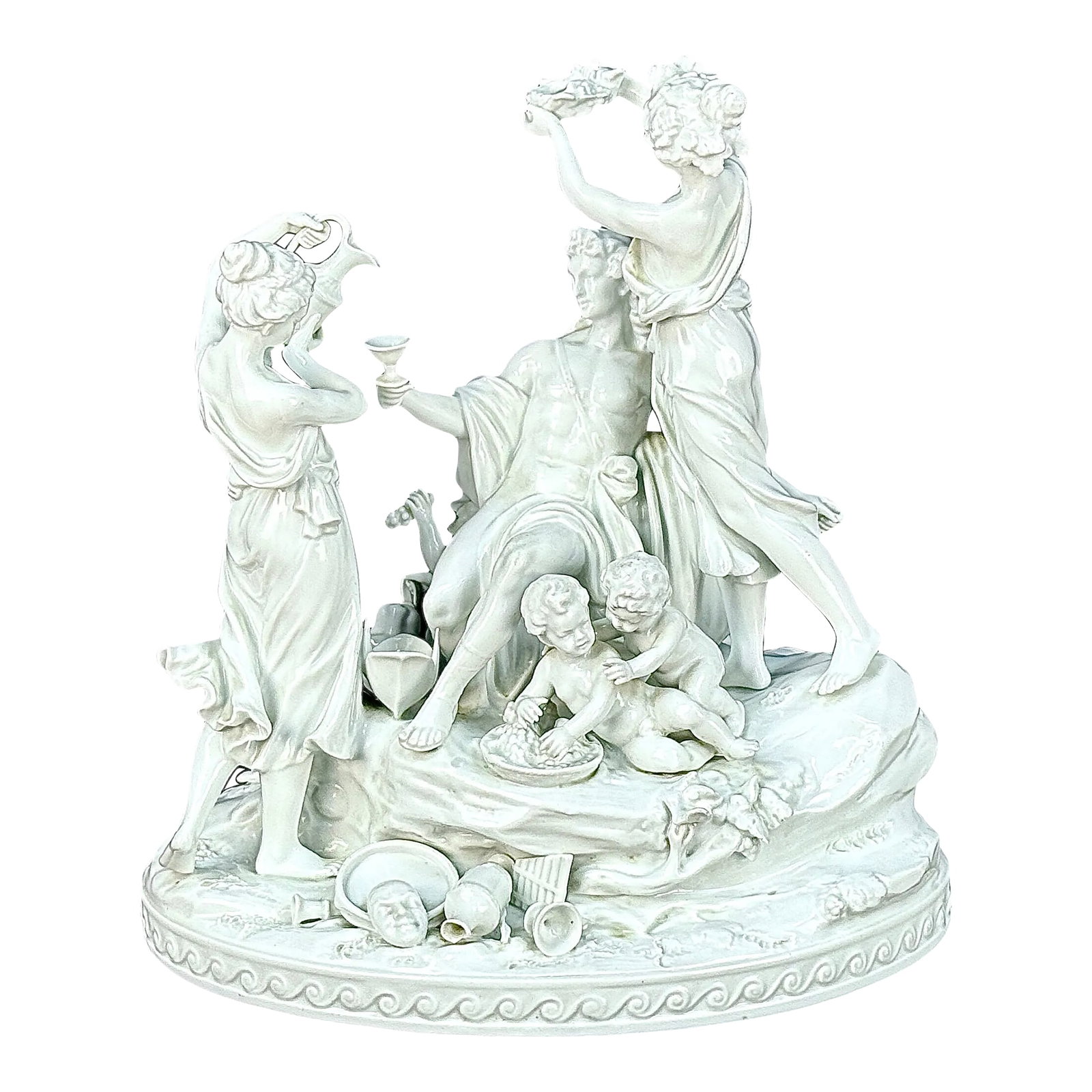German Bisque Porcelain "Triumph of Bacchus" Sculpture (1 of 9)