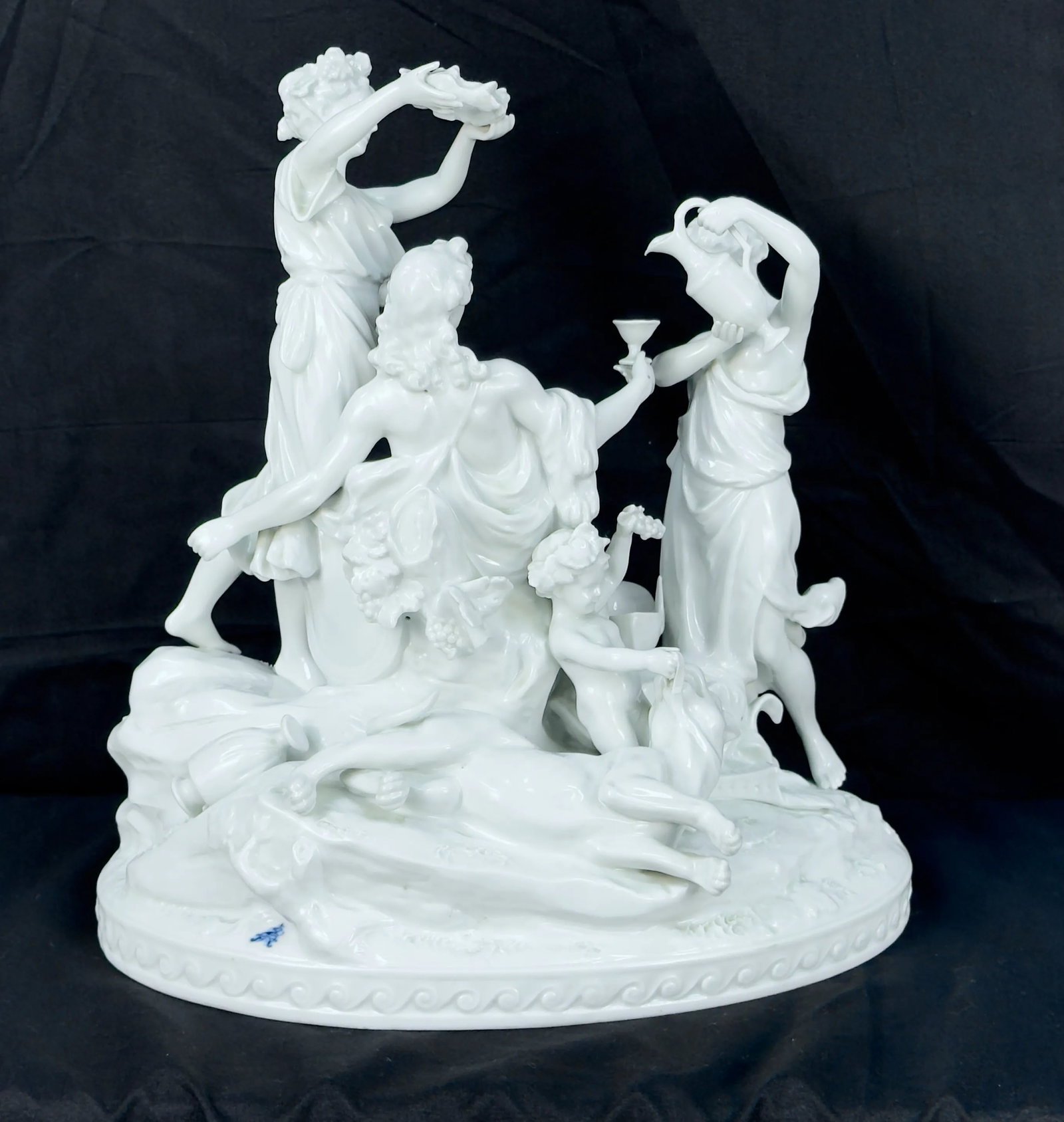 German Bisque Porcelain "Triumph of Bacchus" Sculpture - 3