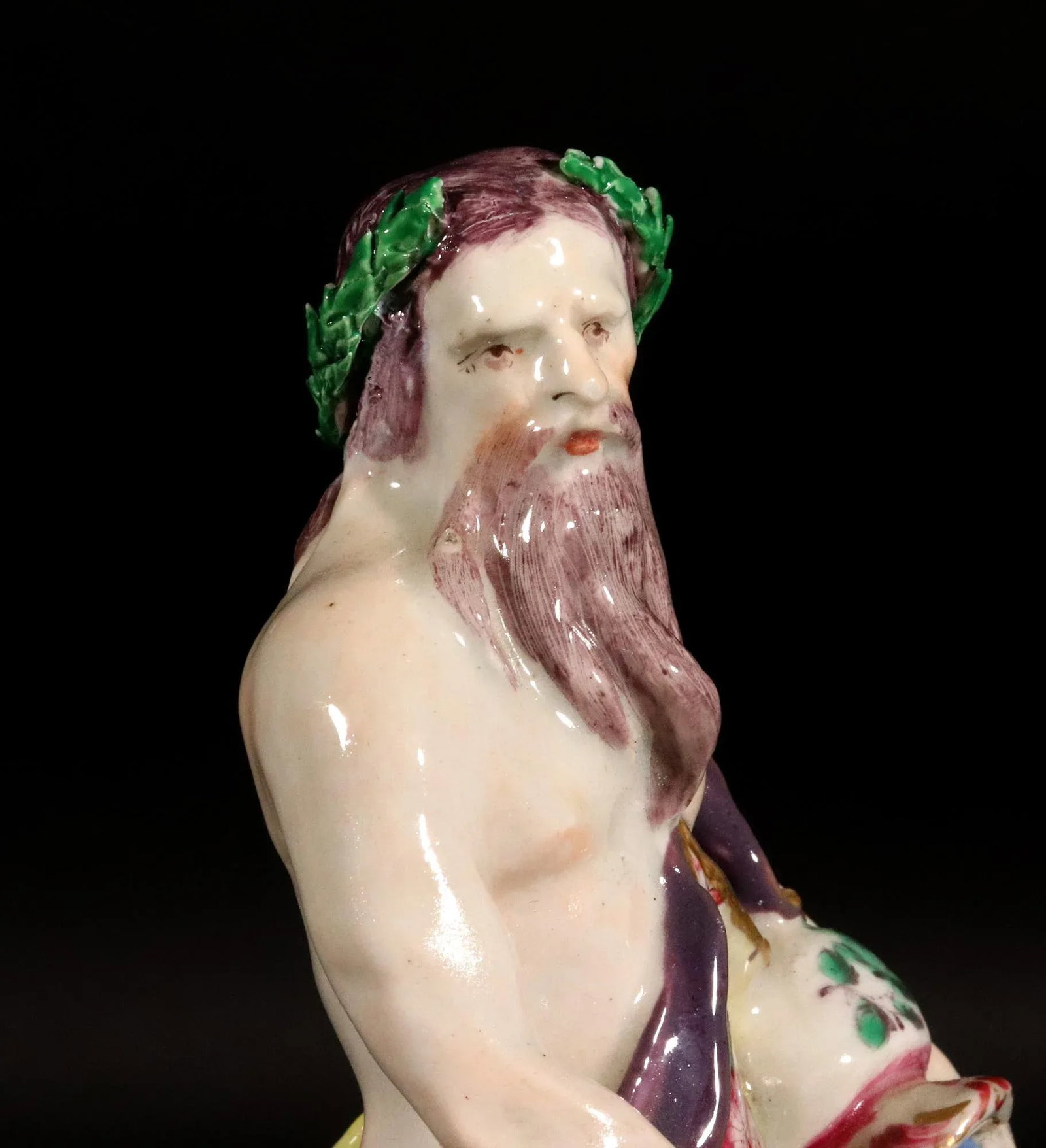 Porcelain Figure of Neptune on a Rococo Scroll Base, Edme Samson Et Cie, Paris - 10