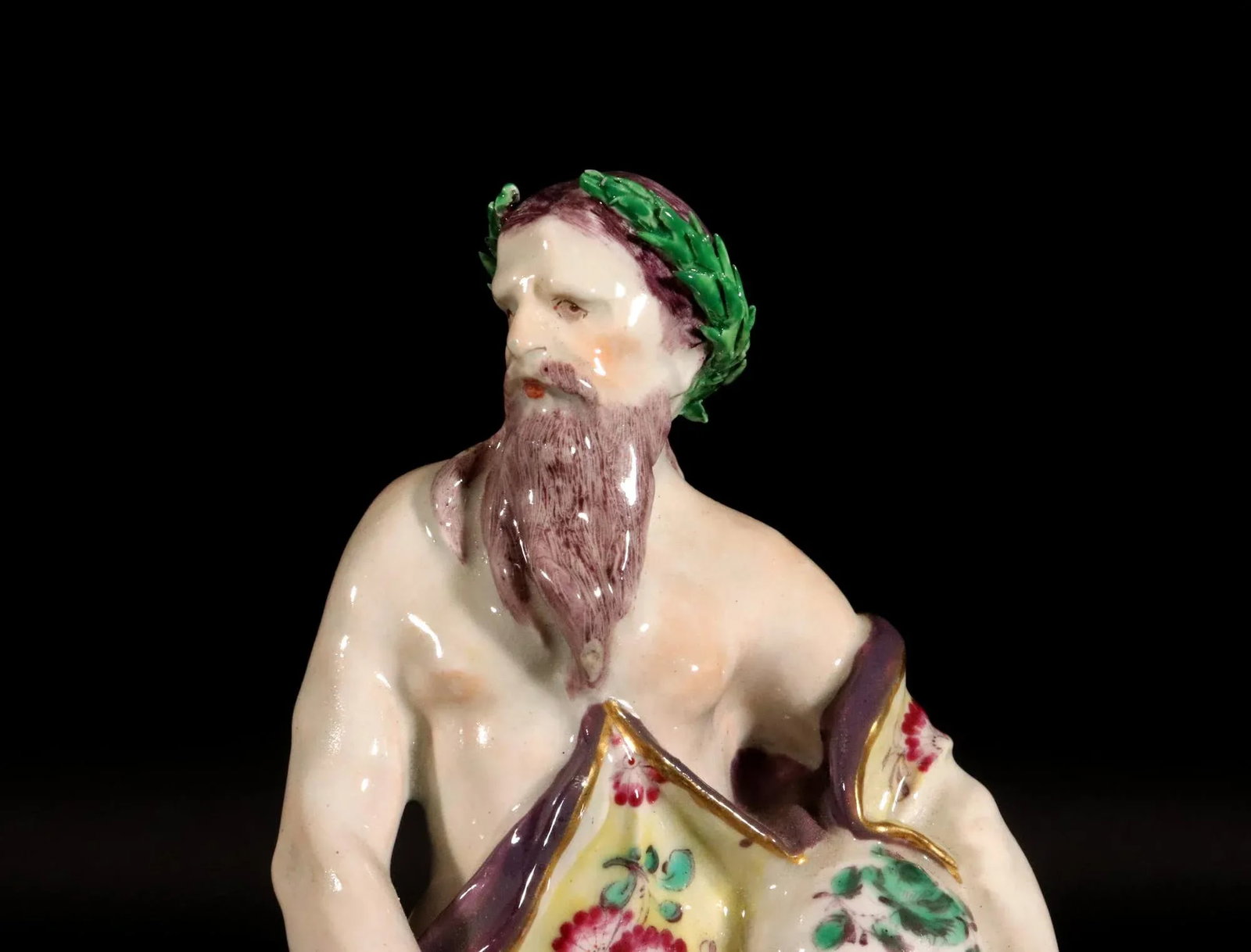 Porcelain Figure of Neptune on a Rococo Scroll Base, Edme Samson Et Cie, Paris - 7