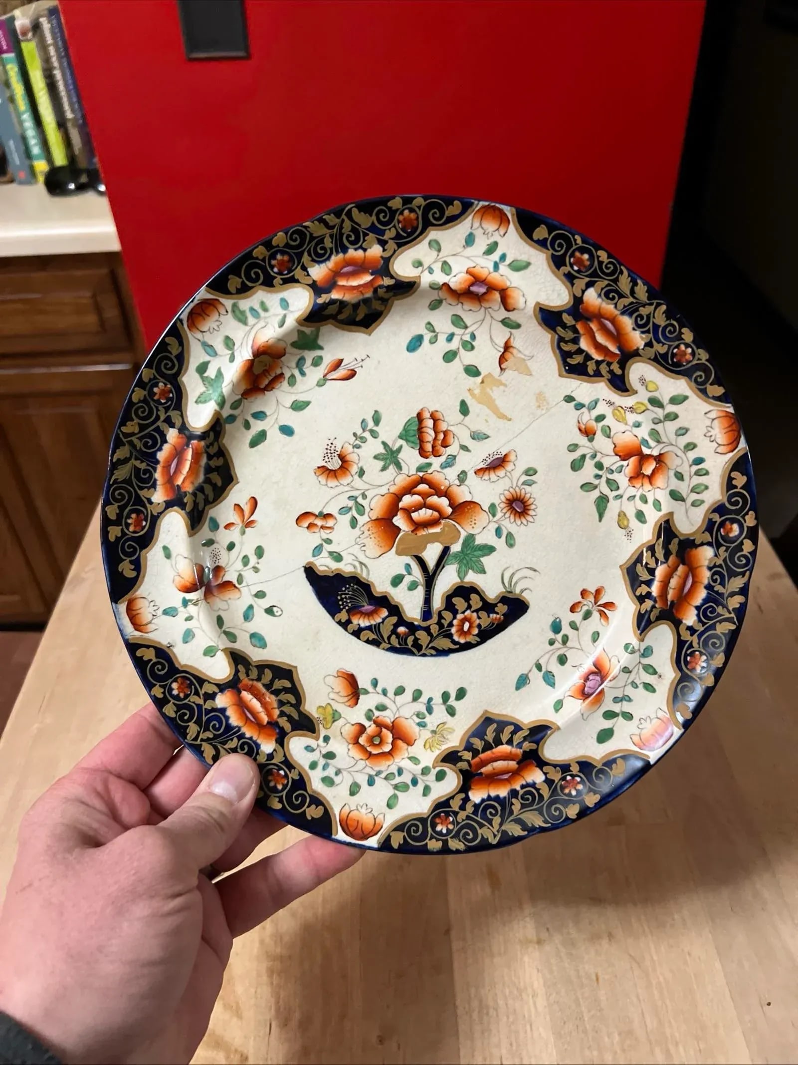 A Fine Pair of Antique Royal Crown Derby Plates, With Staple Repairs, Circa 1820's - 3