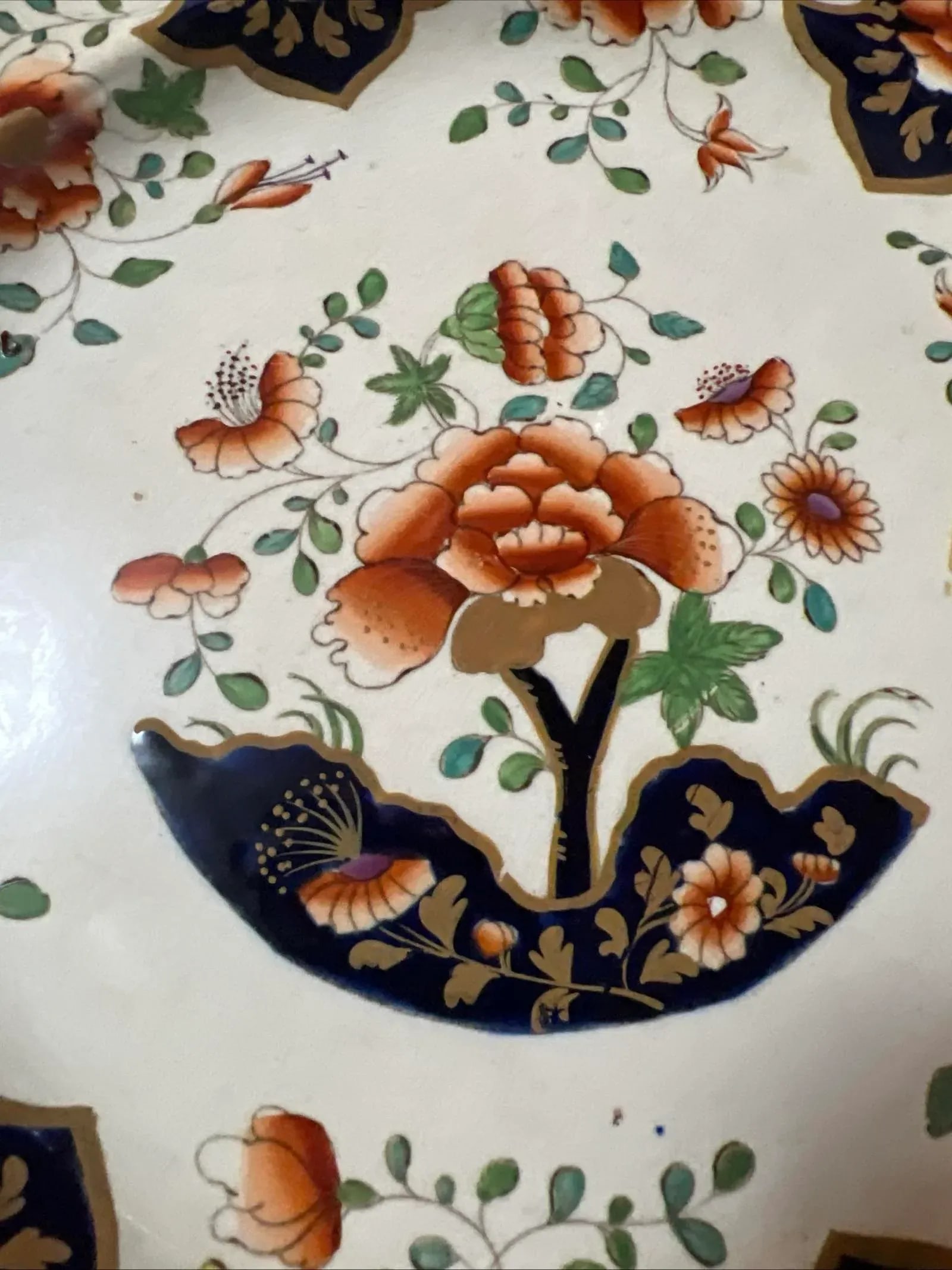 A Fine Pair of Antique Royal Crown Derby Plates, With Staple Repairs, Circa 1820's - 8